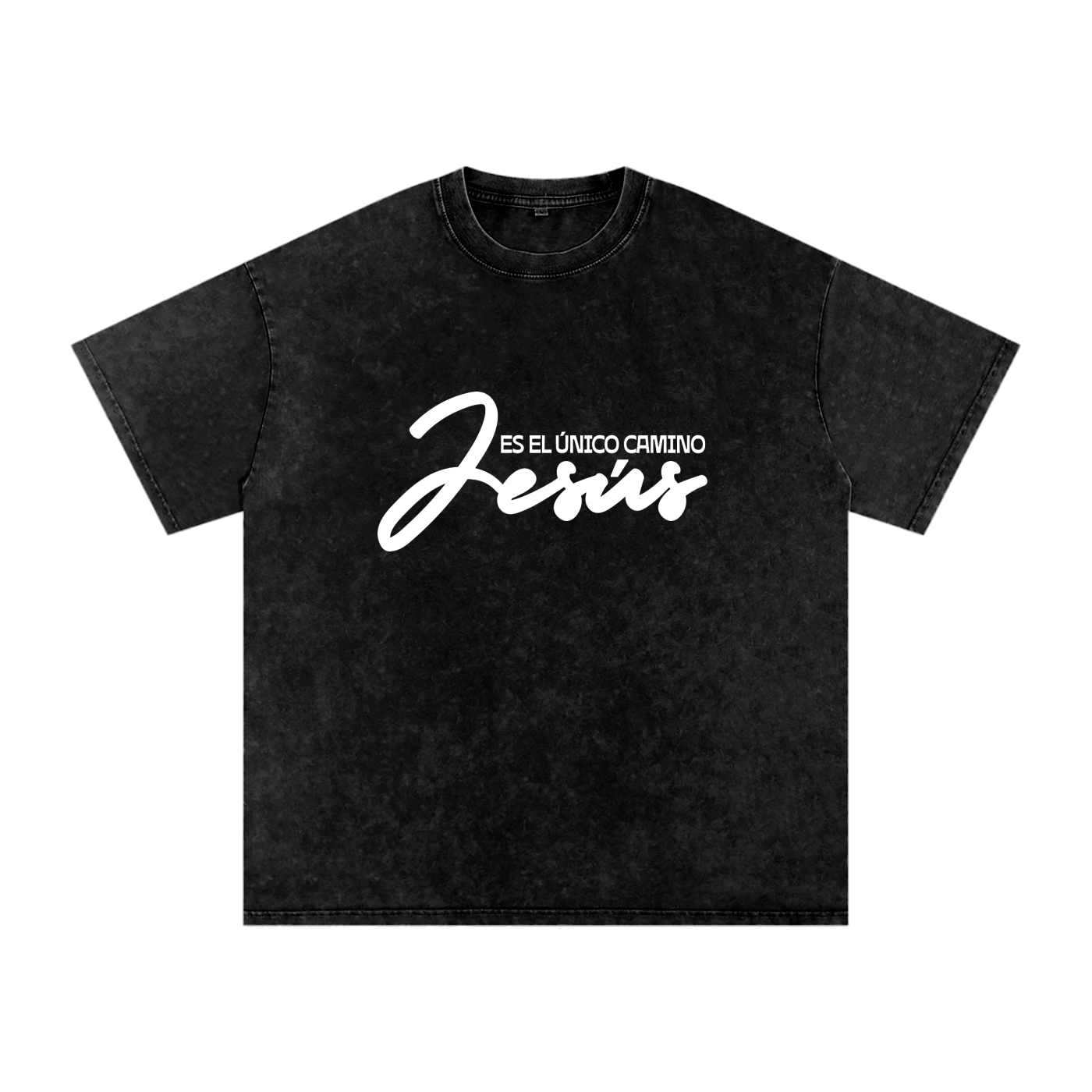 (SPANISH) Jesus is the only way - Snow Washed Oversized Cotton T-Shirt